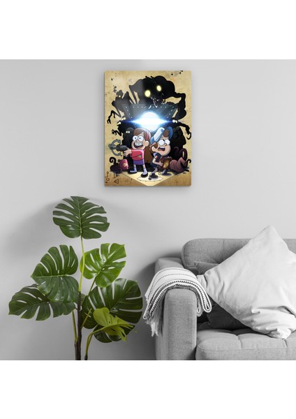 Gravity Falls / Esrarengiz Kasaba Metal Tablo Model 3