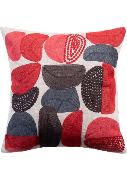 Circus Kırlent Kılıfı Siyah / Kırmızı / Ekru