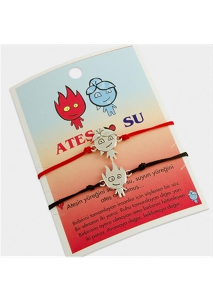 Ateş ve Su 2'li Ip Bileklik