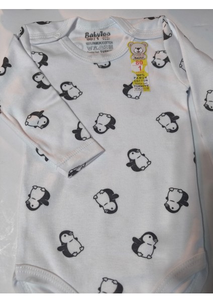 Kız Erkek Çocuk Bebek Uzun Kollu Çıtçıtlı Body-Badi %100 Pamuk 1-2-3-4-5-6 Yaş fiyatları