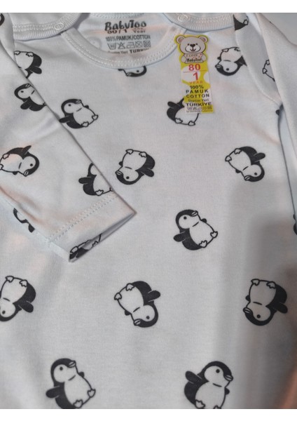 Kız Erkek Çocuk Bebek Uzun Kollu Çıtçıtlı Body-Badi %100 Pamuk 1-2-3-4-5-6 Yaş indirimleri