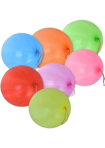 Balon 25'li Lastikli Zıpzıp Balon Punch Panç Büyük Boy Renkli modelleri