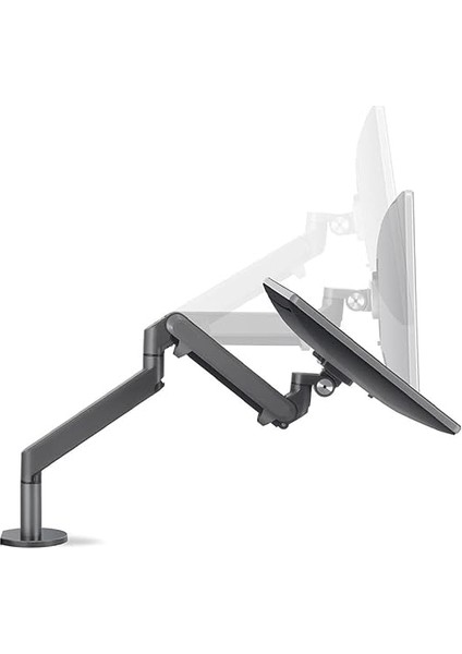 STD7080G 10"-27" Alüminyum Amortisörlü Vesa Monitör Tutucu Çift Kol Koyu Gri modelleri