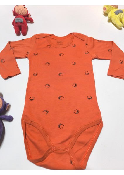 Kız Erkek Çocuk Bebek Uzun Kollu Çıtçıtlı Body-Badi %100 Pamuk 3.5-4-5-6 Yaş fırsatları