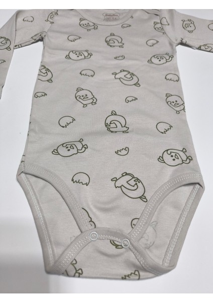 Çocuk Bebek Uzun Kollu Çıtçıtlı Body-Badi %100 Pamuk 3.5-4-5-6 Yaş fırsatları