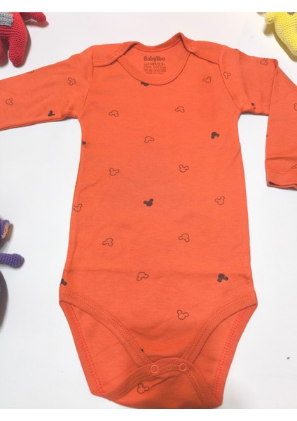 Kız Erkek Çocuk Bebek Uzun Kollu Çıtçıtlı Body-Badi %100 Pamuk 3.5-4-5-6 Yaş fırsatları