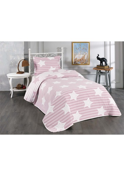 Star Tek Kişilik Yatak Örtüsü Pudra fiyatları
