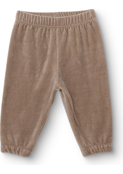 Erkek Bebek Kadife Eşofman Alt Lastikli Paça