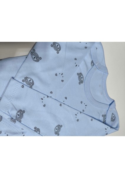 Çocuk Bebek Uzun Kollu Çıtçıtlı Body-Badi %100 Pamuk Nefes Alabilen Kumaş 3.5-4-5-6 Yaş