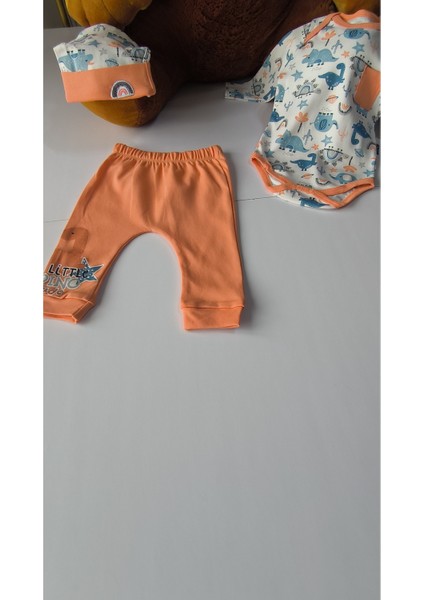 Erkek-Kız Bebek Omuz Genişletmeli Çıtçıtlı Body Pijama Bere Takımı, %100 Pamuk , Modern Tasarım fiyatları