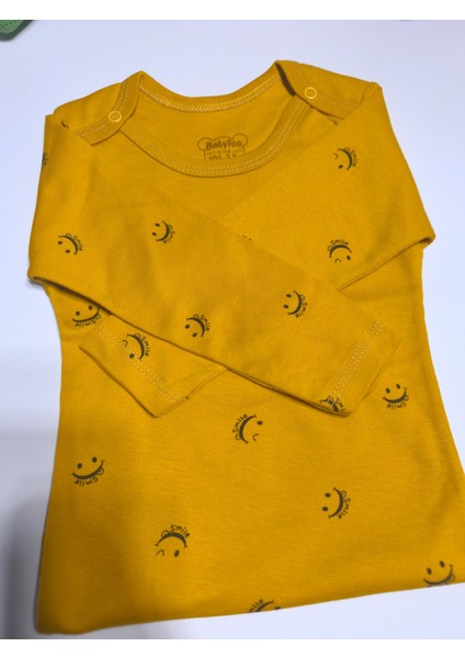 Kız Erkek Çocuk Bebek Uzun Kollu Çıtçıtlı Body-Badi %100 Pamuk 3.5-4-5-6 Yaş fırsatları