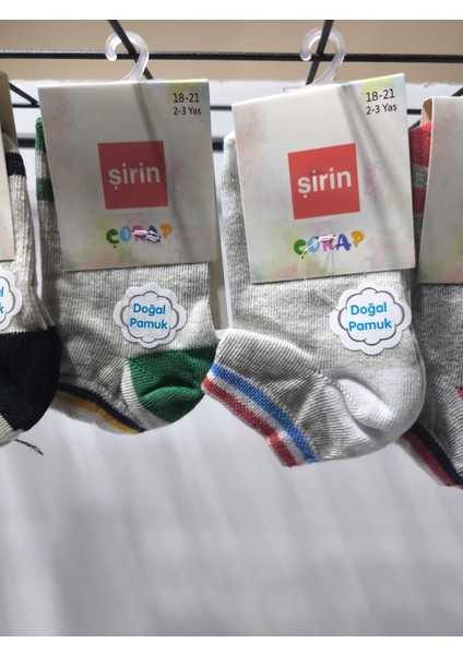 Çocuk Kısa Soket Çorap Doğal Pamuk Yumuşacık Nefes Alabilir Terletmez 6'lı Paket fiyatları