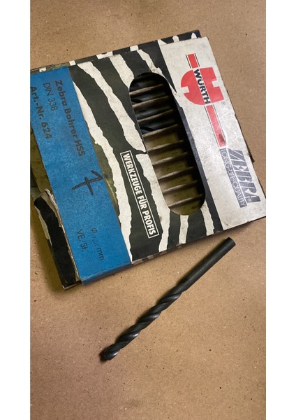 Würth Zebra Matkap Ucu 7 mm Hss Demir Çelik Metal Aliminyum 1 Adet