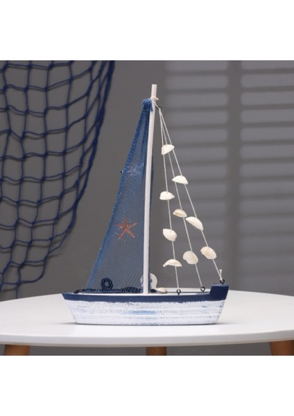 El Yapımı File Figürlü Polyester Yelkenli 22CM modelleri