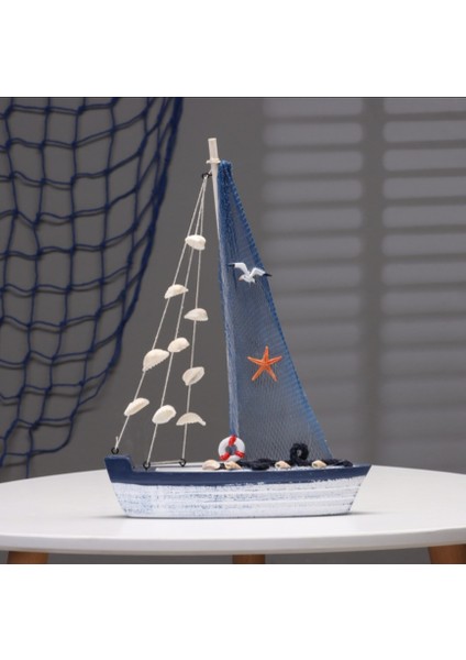 El Yapımı File Figürlü Polyester Yelkenli 22CM fırsatları