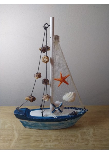 El Yapımı File Figürlü Polyester Yelkenli 22CM indirimleri