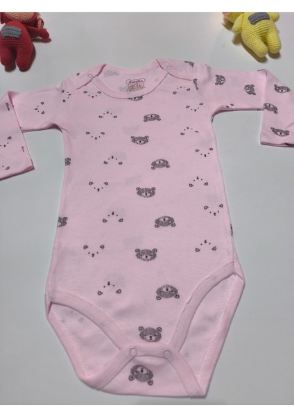 Çocuk Bebek Uzun Kollu Çıtçıtlı Body-Badi %100 Pamuk Nefes Alabilen Kumaş 3.5-4-5-6 Yaş fırsatları