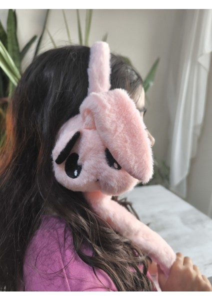 Kız Çocuk Uzun Ponponlu Kaliteli Peluş Figürlü Kulakları Oynayan Hareketli Sesli Kışlık Kulaklık fiyatları
