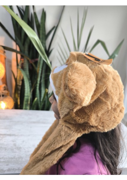 Çocuk Uzun Ponponlu Kaliteli Peluş Figürlü Kulakları Oynayan Hareketli Sesli Kışlık Bere fiyatları