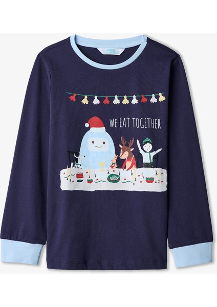 Erkek ÇocukTogether Ekoseli Pamuklu 2li Pijama Takımı