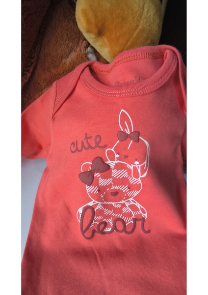 Erkek-Kız Bebek Omuz Genişletmeli Çıtçıtlı Body Pijama Bere Takımı, %100 Pamuk , Modern Tasarım fırsatları