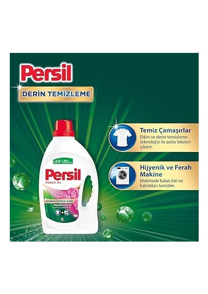 Power Jel Derin Temizleme Plus Gülün Büyüsü 26 Yıkama Sıvı Çamaşır Deterjanı 1 x 1690 ml fırsatları