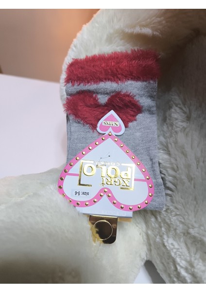 Kız Çocuk Peluş Detaylı Çorap Yumuşacık Nefes Alabilir Terletmez fırsatları