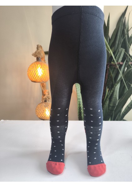 Kız Bebek Çocuk Külotlu Çorap Pamuklu Terletmez Canlı Renkler Çiçekli Siyah Tekli fırsatları