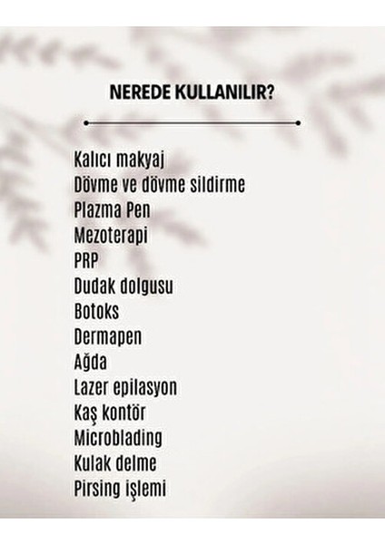 Anestezi Kremi %30 Lidocain 2'li Avantaj Paket fırsatları