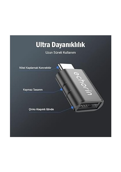 (Ikili) Otg Akıllı Giriş USB 3.0 To Type-C Dönüştürücü Adaptör Çevirici 5gbps, iPhone 16, Pro, Pro Max, M2, M3, M4 MacBook Pro, Air, iPad Pro ve Galaxy S25, S24, S23 ve Tabletler ile Uyumlu fırsatları