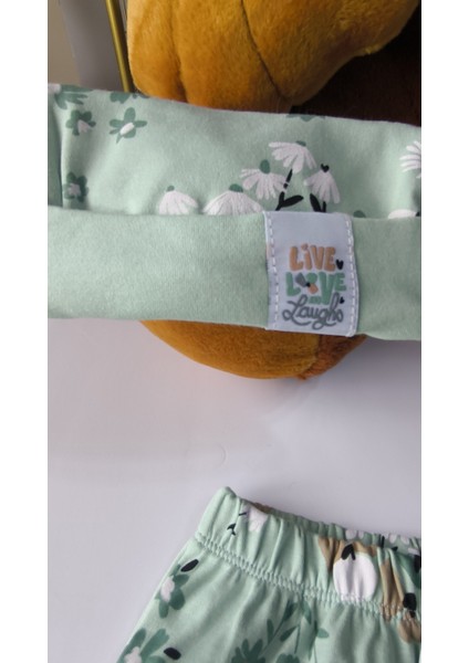 Erkek-Kız Bebek Omuz Genişletmeli Çıtçıtlı Body Pijama Bere Takımı, %100 Pamuk , Modern Tasarım