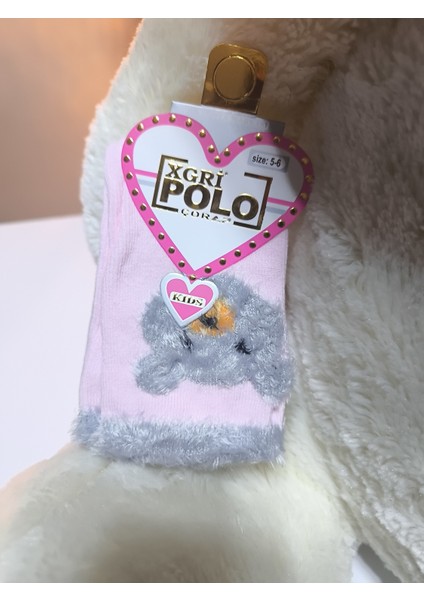 Kız Çocuk Peluş Detaylı Çorap Yumuşacık Nefes Alabilir Terletmez fiyatları