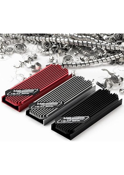Ultradünner M.2 SSD Soğutucu Gövde M2 2280 Solid State Sabit Disk Alüminyum Soğutucu Soğutucu Soğutma Isıtma Pedi indirimleri