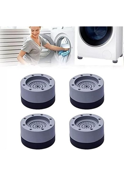 Beyaz Eşya Ayağı Titreşim Önleyici Kaydırmaz ve Yükseltici 4 Lü Set 8,5 Cm Plastik modelleri