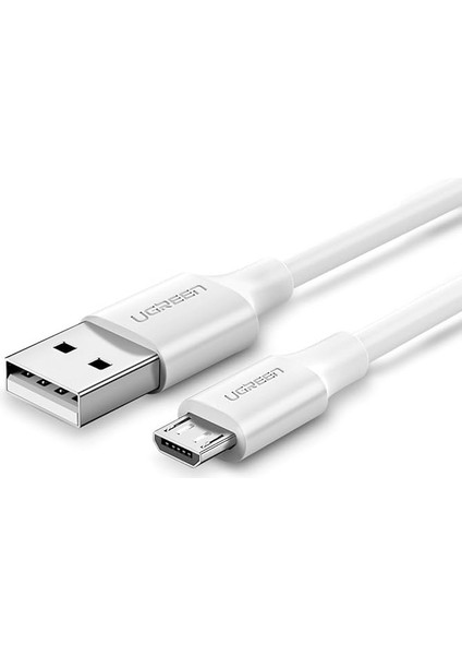 Micro-Usb & Usb-A Data ve Şarj Kablosu, 1.5 Metre, Beyaz