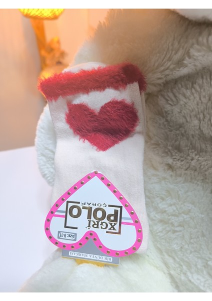 Kız Çocuk Peluş Detaylı Çorap Yumuşacık Nefes Alabilir Terletmez modelleri