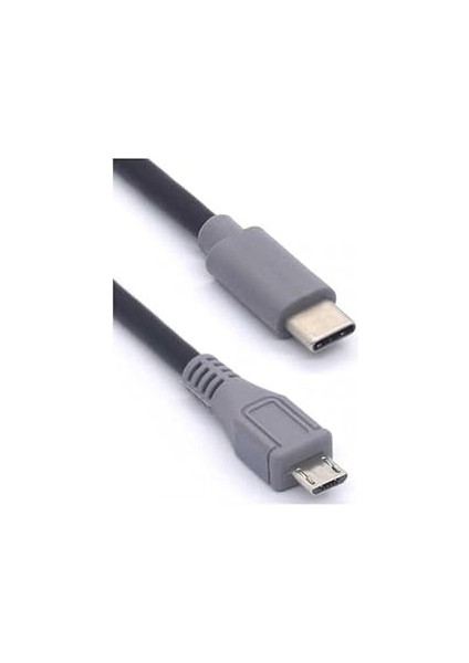 Type-C To Mikro USB Kablosu, USB Tip C - Mikro USB Otg Kablosu Erkek - Erkek Şarj Veri Iletimi, 1 Metre Kablo (ZR797-1M Kablo) fırsatları