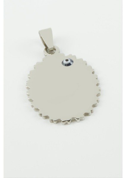 Oval Isim Yazılabilir Çelik Kolye Ucu 2,5*4 cm