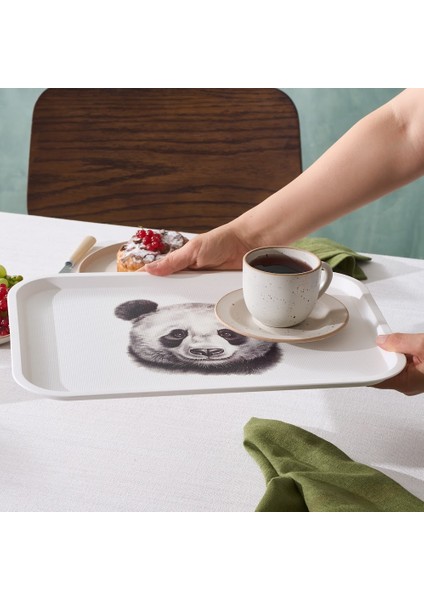 Karaca Apricot Biome Panda Desenli Dikdörtgen Tepsi fiyatları