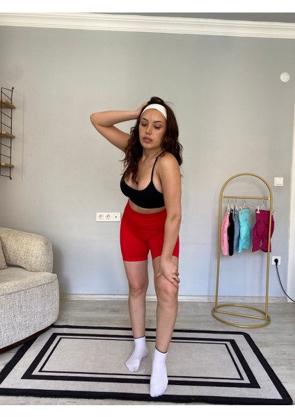 Kalçası Büzgülü Ekstra Push Up Seamless Spor Fitnes Yogo Şort indirimleri