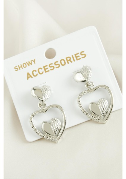 Yarım Halka Trend Metal Küpe