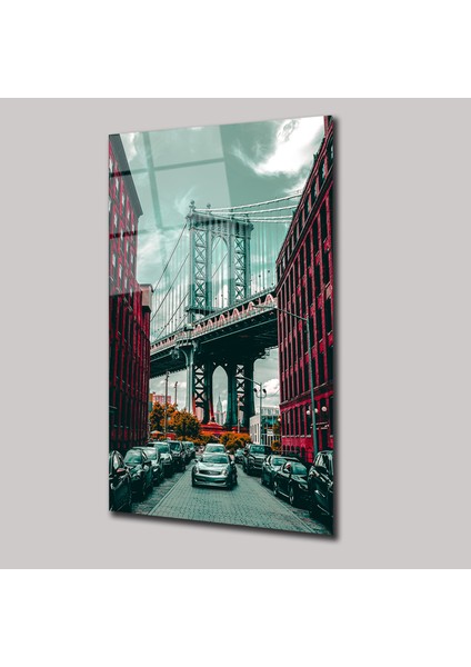 Manhattan Köprüsü - Cam Tablo - DEG0305