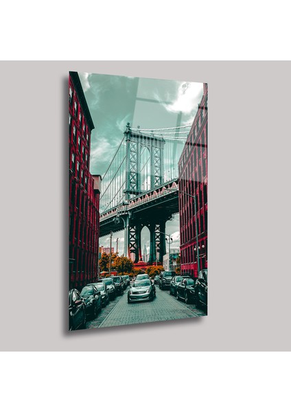 Manhattan Köprüsü - Cam Tablo - DEG0305 fiyatları