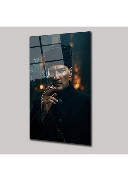 Mustafa K. Atatürk - Cam Tablo - DEG0293