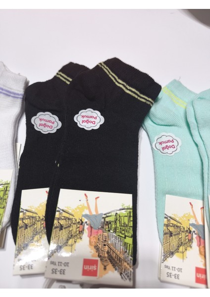 Çocuk Kısa Soket Çorap Doğal Pamuk Yumuşacık Nefes Alabilir Terletmez 6'lı Paket indirimleri