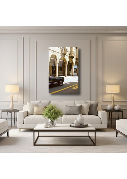 Klasik Araba ve Tarihi Bina - Cam Tablo - DEG0283 modelleri