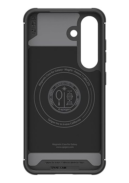 Galaxy S25 ile Uyumlu Kılıf Core Armor Hava Kanalı Teknolojisi Askeri Sınıf Koruma Magfit Özellikli Matte Black Dokulu Yüzey Kapak - ACS08924 indirimleri