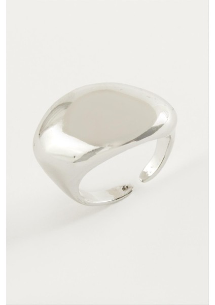 Oval Metal Yüzük