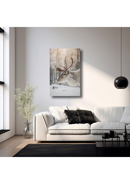 Ren Geyiği - Cam Tablo - DEG0272 fırsatları