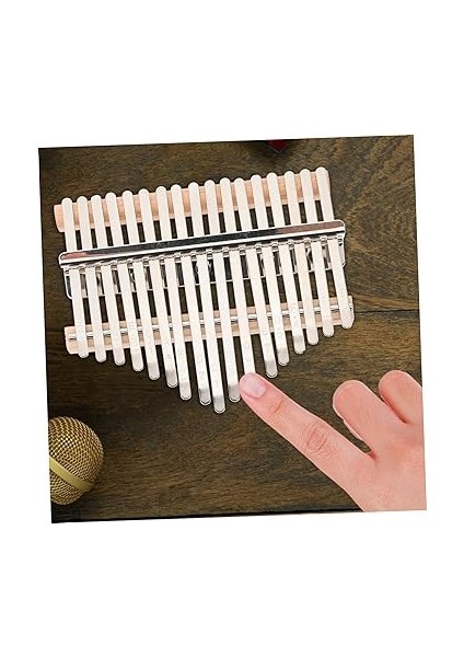 17 Ton Kalimba Seti - Piyano Tuşu Çıkartmaları ve Başparmak Penaları - Piyano Çalanlar Için modelleri